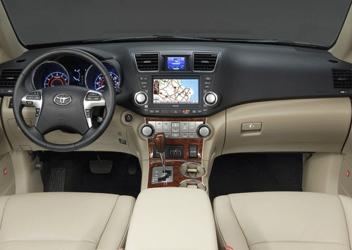 Салон Toyota Highlander 2012