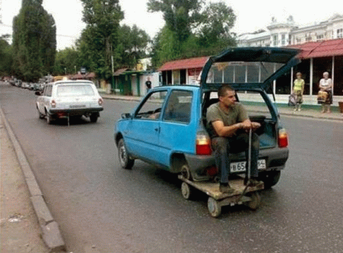 Автомобильный юмор с Окой